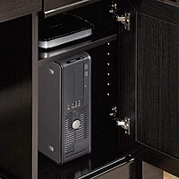 Sauder Palladia L-Shaped Desk with Drawers, File Cabinet Storage & Keyboard Tray