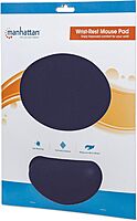 Manhattan Gel Mouse Pad - with Soft Wrist Support, Non- Slip Base, Ergonomic Design - for Laptop, Computer, PC Mouse - Blue