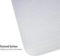 MIND READER Office Chair Mat, PVC Under Desk Floor Protector
