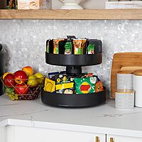 Mind Reader Rotating Snack Carousel Countertop Organizer