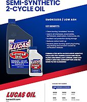 LUCAS OIL High Performance Semi-Synthetic 2-Cycle Oil