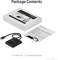 StarTech.com USB-C to Dual HDMI Adapter, USB Type-C Multi-Monitor MST Hub