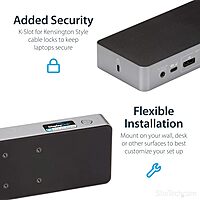 StarTech.com Universal USB-C Laptop Docking Station (Dual & Triple Monitor)