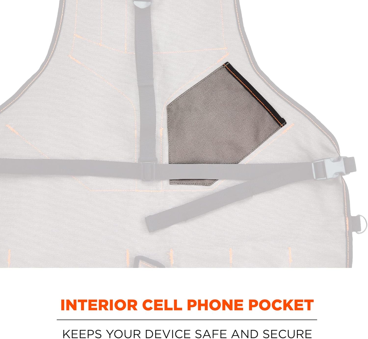 Ergodyne - 13696 Arsenal 5705 Full Length Tool Work Apron, 13-Pockets, Gray