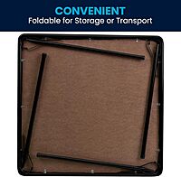 Flash Furniture Madelyn 33.5" Square Folding Multipurpose Card Table with Padded Vinyl Top