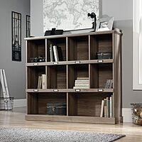 Sauder Barrister Lane Cubby Bookcase, Stylish Organization Furniture, cubby bookcase, Cube Storage Salt Oak