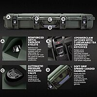 NANUK 985 Hard Firearm Case with Wheels & Custom Foam Insert