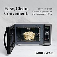 Farberware Countertop Microwave Oven 1000 Watts with LED Lighting & Child Lock