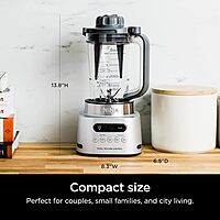 Ninja SS151 TWISTi Blender DUO, High-Speed 1600 WP Smoothie Maker & Nutrient Extractor* 5 Functions Smoothie, Spreads & More, smartTORQUE, 34-oz. Pitcher & (2) To-Go Cups, Gray
