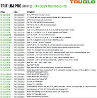 TRUGLO Tritium Pro Handgun Night Sights