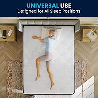 FLASH FURNITURE Capri Comfortable Sleep 12" Hybrid Pocket Spring and Foam Mattress in a Box