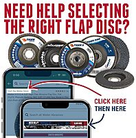 WEILER BobCat Zirconia Alumina Flap Discs, Plastic Backing, for Die Grinders