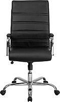 Flash Furniture Whitney Swivel LeatherSoft Desk Chair with Padded Seat and Armrests