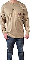 COMEAUX CAPS Comeaux FR Henley Welding Work Shirt - Flame Resistant