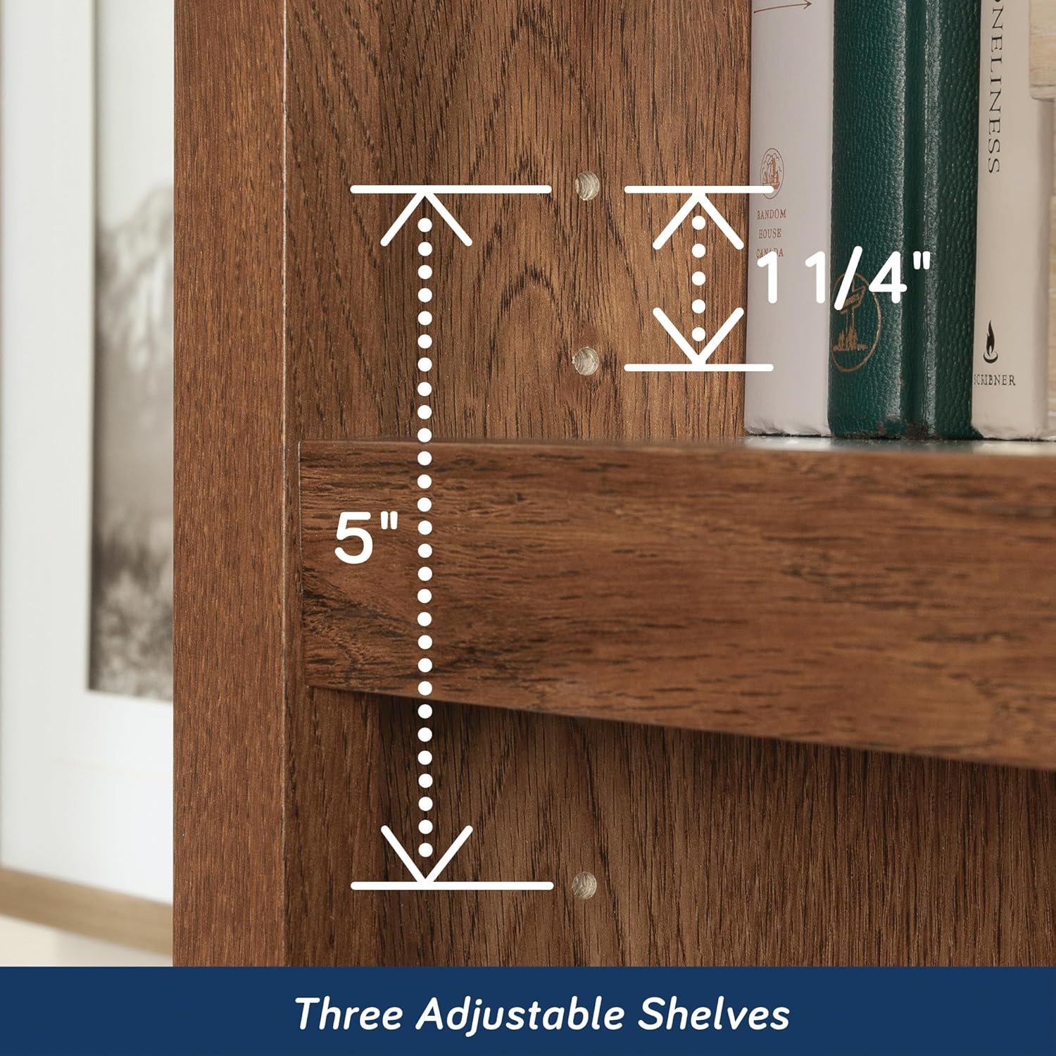Sauder Select 5-Shelf Engineered Wood Bookcase