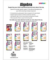 Spectrum Algebra 1 Workbook, Ages 11-14, Grades 6-8 Algebra/Pre-Algebra Workbook Covering Fractions, Algebra Equations, Graphing, Rational Numbers, ... Grade, 8th Grade Math For Kids (Volume 109)