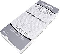 uPunch Time Cards, 2-Sided, 3.5in x 7.5in, Gray, Pack Of 50, HNTCL2050