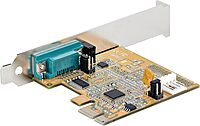 StarTech.com 1-Port PCI Express Serial Card, PCIe to RS232 (DB9) Serial Interface Card, PC Serial Card, 16C1050 UART
