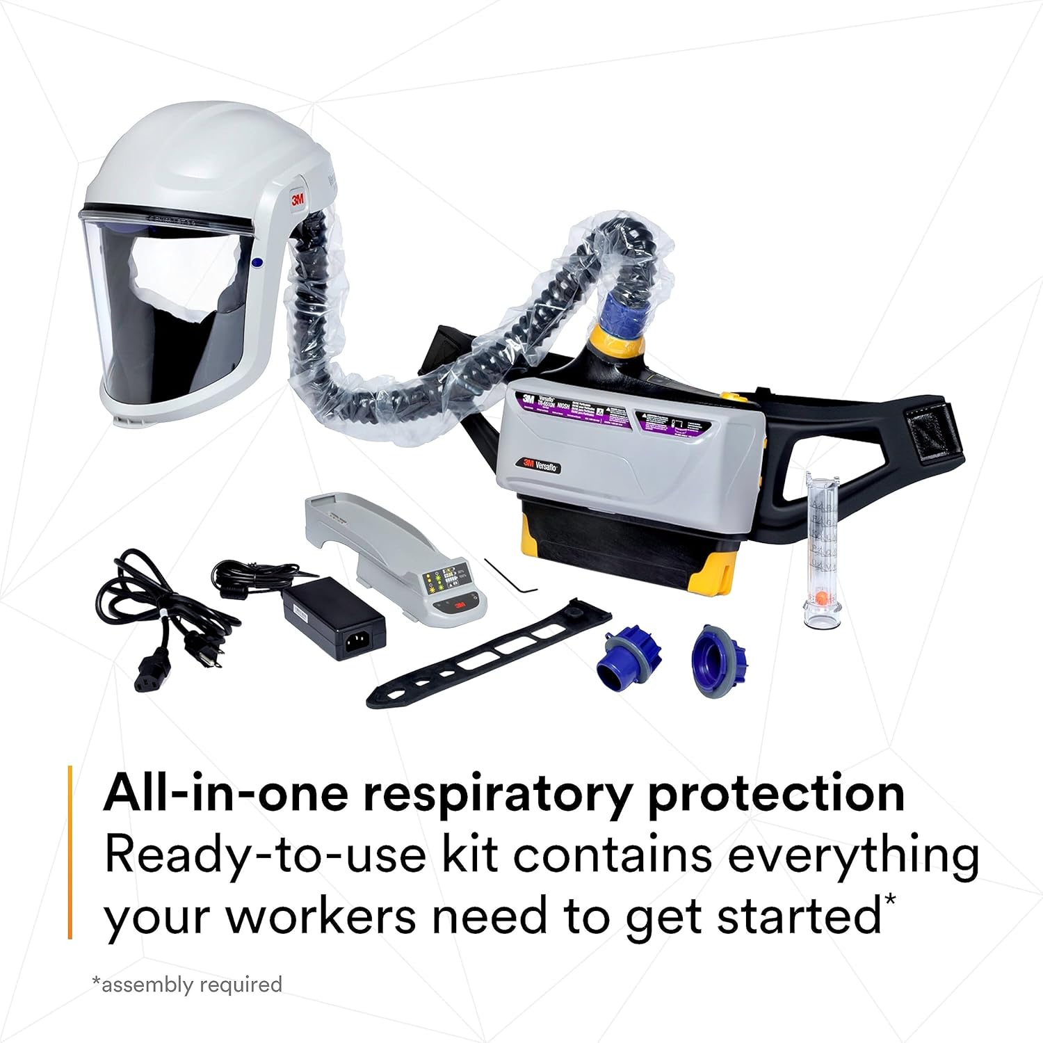 3M™ Versaflo™ Powered Air Purifying Respirator Painters Kit TR-800-PSK/94248(AAD), Rechargeable,battery