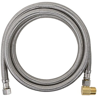 Certified Appliance Accessories Dishwasher Hose with 90 Degree MIP Elbow, Water Supply Line, 5 Feet