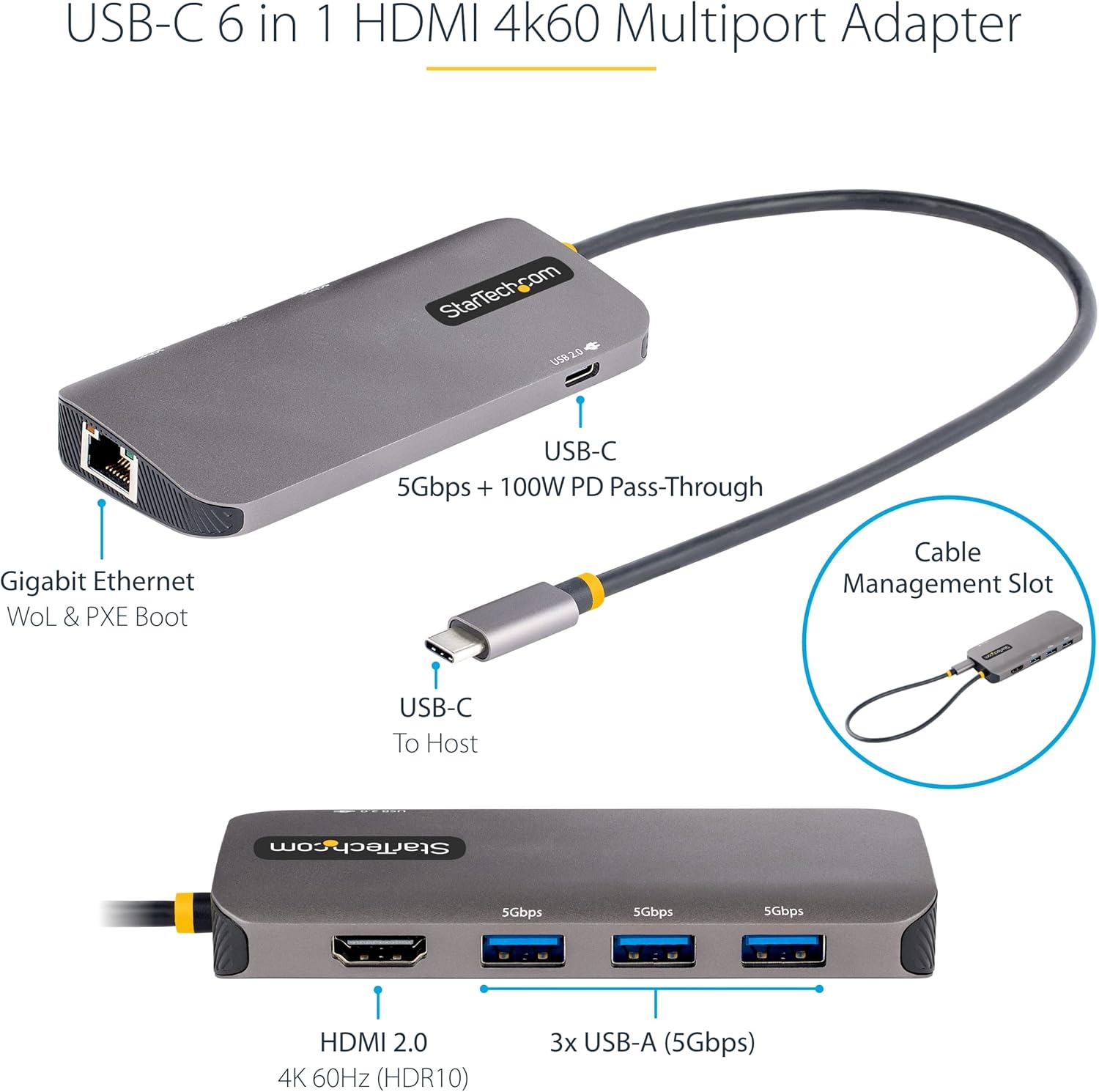 StarTech USB-C Multiport Adapter Docking Station