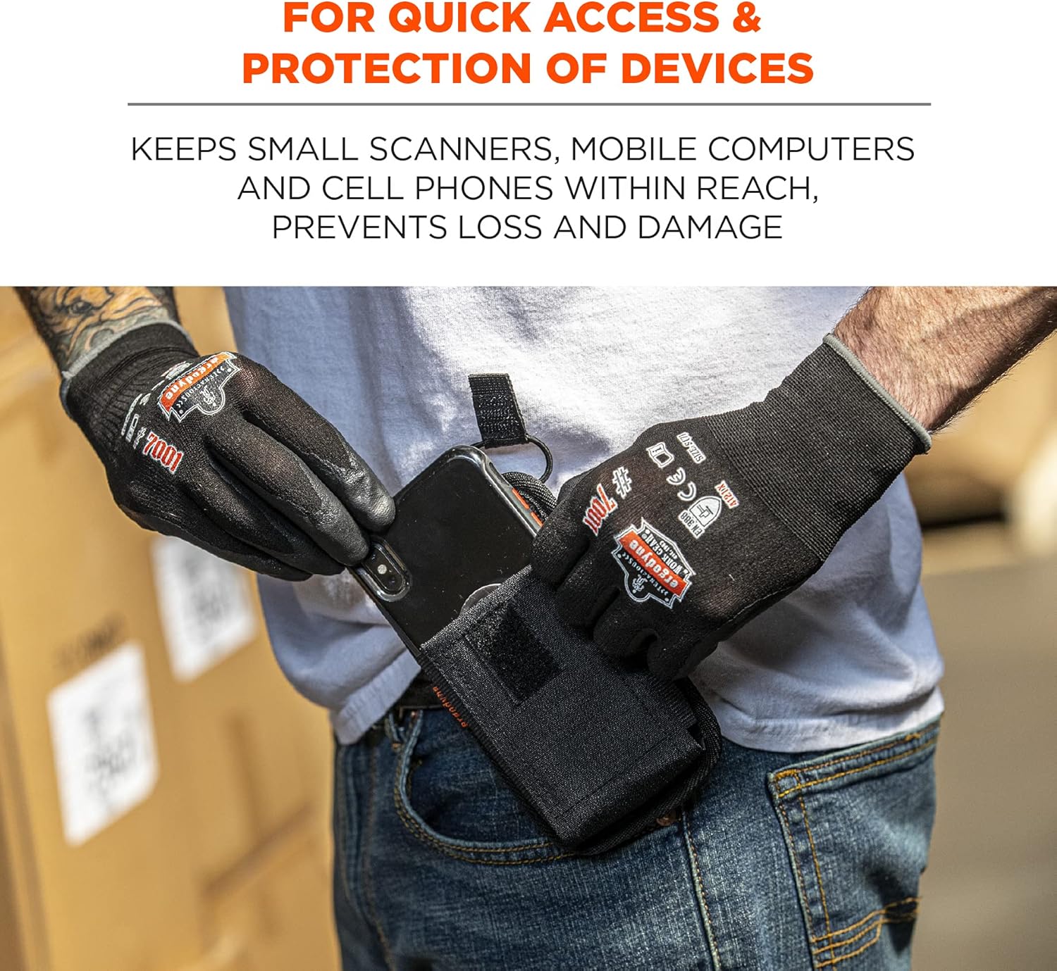 Ergodyne Squids Barcode Scanner Holster Phone-Style