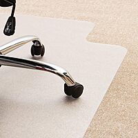 FLOORTEX Cleartex Enhanced Polymer Lipped Chair Mat for Carpets up to 3/8"