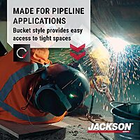 JACKSON SAFETY PL280 Pipeline Welding Helmet - Shade 10 Flip Front Hood - ANSI Z87.1 - Made in USA