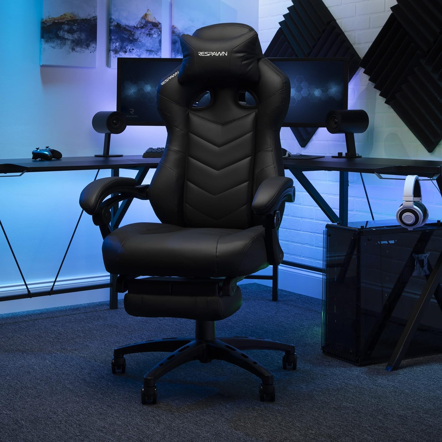 RESPAWN 110 Pro Ergonomic Gaming Chair with Footrest