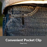 CIVIVI Elementum II Pocket Folding Knife 2.96in Blade Button Lock Deep-Carry Clip