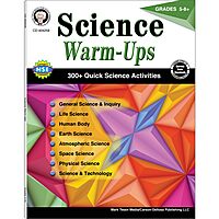 Mark Twain Science Warm-Ups Activity Book, Workbook for Grades 5 and Up, Space, Technology, Earth, Life, Anatomy, Physics