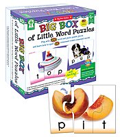 Key Education Big Box of Little Word Toddler Puzzle, Photo, CVC and Sight Words Building Games, Phonics Preschool Learning Activities for Kids Ages 4+ 180 piece