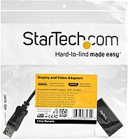 StarTech.com DisplayPort to HDMI Adapter - 4K 60Hz HDR10 Active DisplayPort 1.4 to HDMI 2.0b Video Converter - 4K DP to HDMI Adapter Dongle for Monitor/Display/TV - Latching DP Connector (DP2HD4K60H)