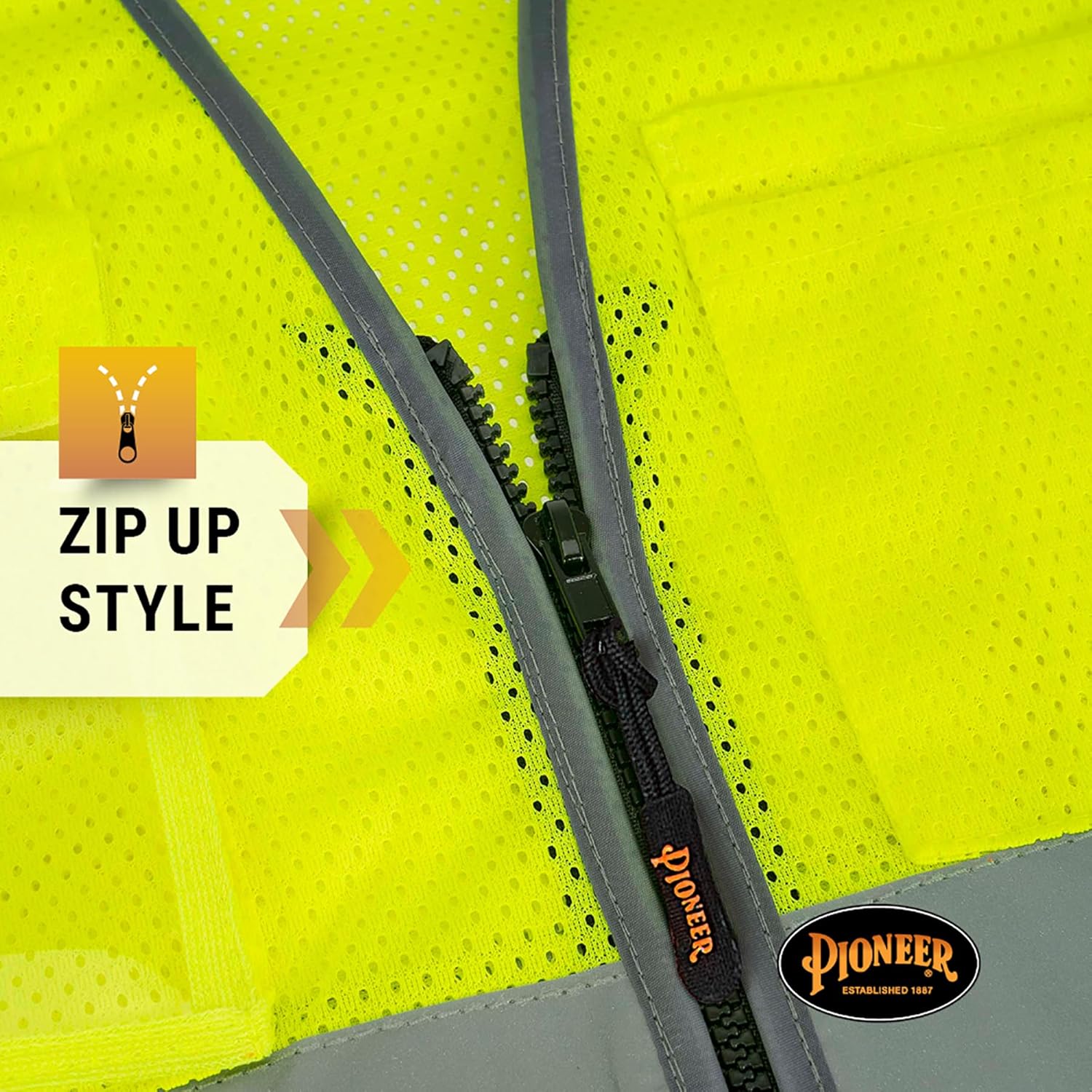 Pioneer Multi-Pocket Mesh Safety Vest