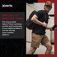 VERTX Delta LT 10 Inch Mens Tactical Shorts with Pockets
