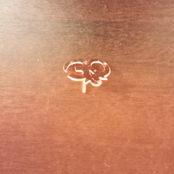 Brass Coated Om Namashivaya Om Symbol Tilak Wearing with Handle