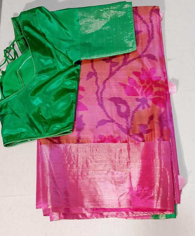 J157: Ready To Ship Beautiful Saree With Stitched Blouse J157: Ready To Ship Beautiful Saree With Stitched Blouse