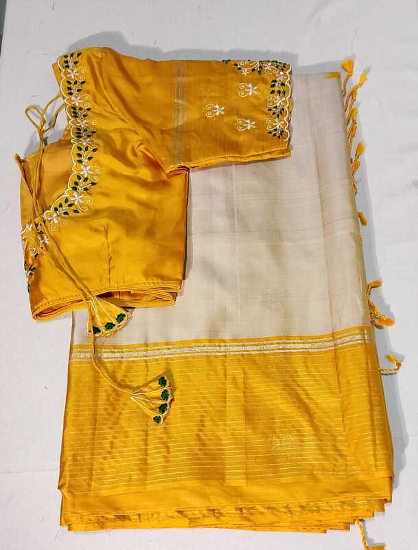 J166: Ready To Ship Beautiful Saree With Stitched Blouse J166: Ready To Ship Beautiful Saree With Stitched Blouse