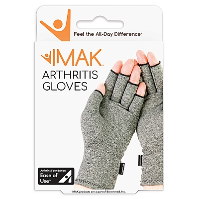 IMAK® Arthritis Compression Glove – Open Finger, Over-the-Wrist, Hand-Specific Pair