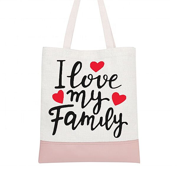 Tote Bag With Leather Base
