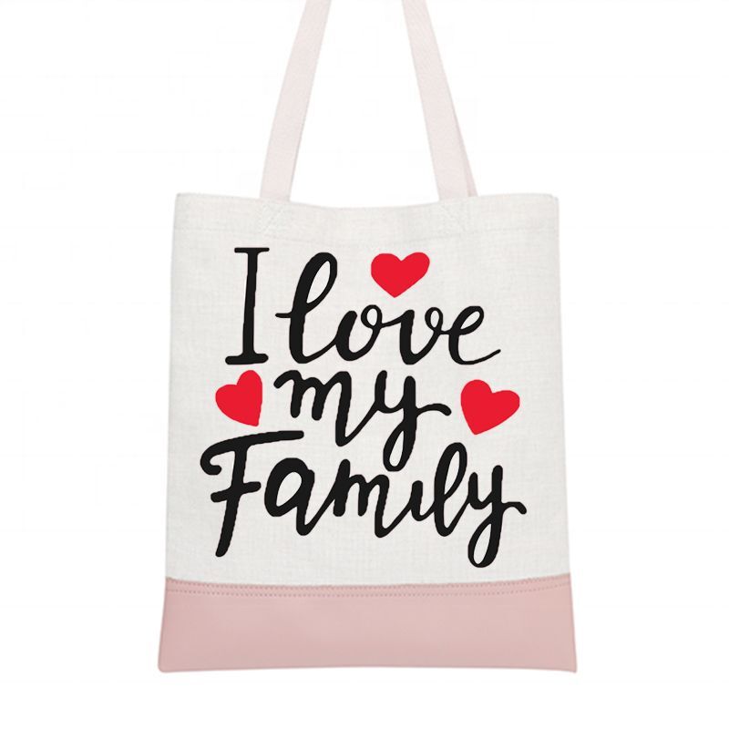 Tote Bag With Leather Base