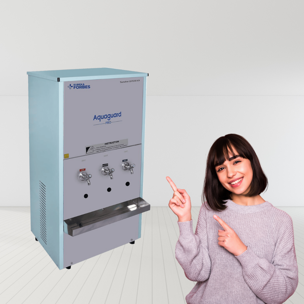 Commercial Aquaguard Pro Thermapure 120 PSS RO ACH water purifier with Active Copper Zinc. Commercial Aquaguard Pro Thermapure 120 PSS RO ACH water purifier with Active Copper Zinc.