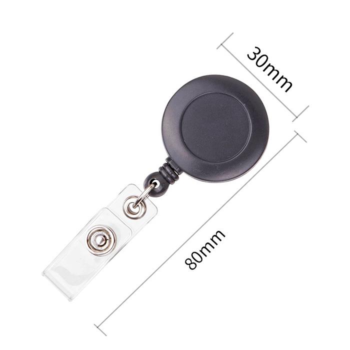 DELI 8309 YOYO RETRACTABLE BADGE REEL WITH PVC STRAP GREY