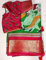 J167: Ready To Ship Beautiful Saree With Stitched Blouse J167: Ready To Ship Beautiful Saree With Stitched Blouse