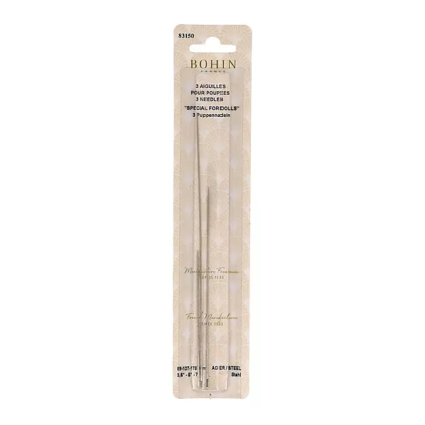 Bohin Dollmaking Needles 3-1/2in/5in/7in #83150