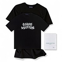 Playera Louis Vuitton Tipograf�a Art�stica de Lujo
