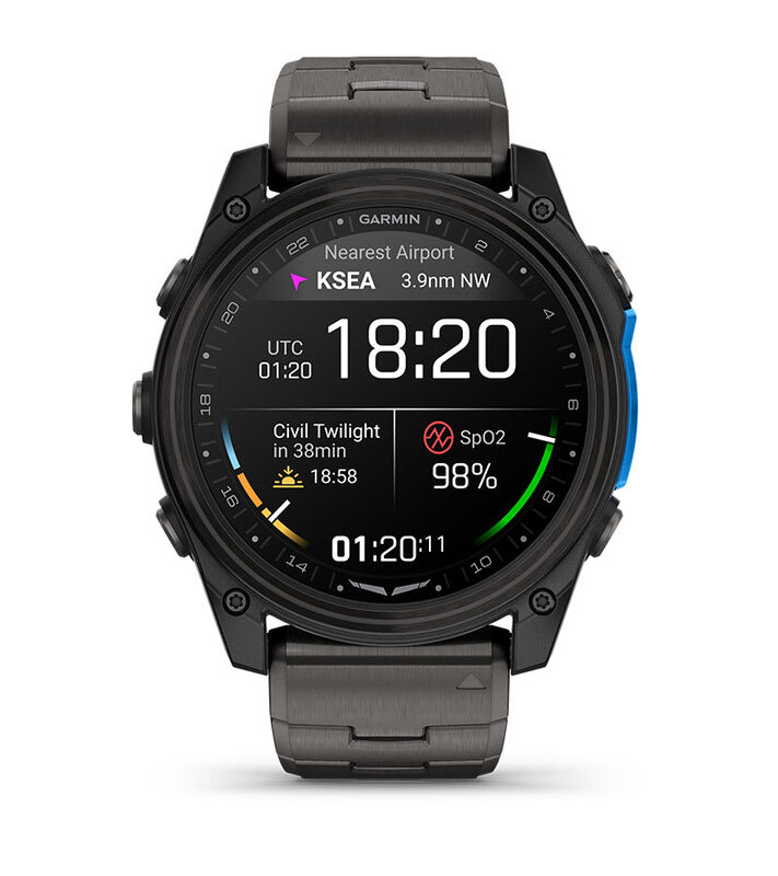 D2™ Mach 2 – 51 mm Carbon Gray DLC Titanium with Vented Titanium Bracelet