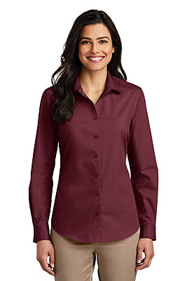 LW100 CAMISA DAMA ML PORT AUTHORITY CAREFREE