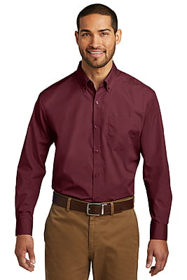 W100 CAMISA CABALLERO ML PORT AUTHORITY CAREFREE