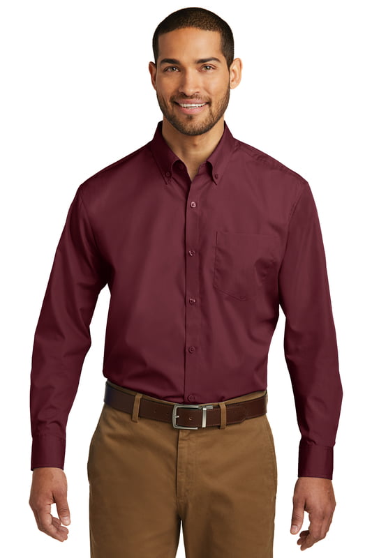 W100 CAMISA CABALLERO ML PORT AUTHORITY CAREFREE